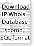 World IP Whois Full MySQL Database - December